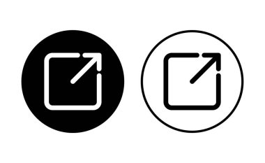 Dış bağlantı simgesi seti. bağlantı simgesi vektörü. hiper bağlantı sembolü