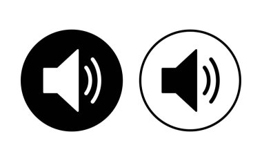 Hoparlör simgesi hazır. Hacim simgesi vektörü. Hoparlör ikon vektörü. ses sembolü