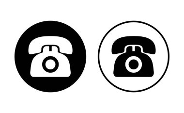 Telefon ikonu seti. telefon simgesi vektörü.