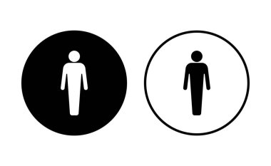 Erkek simgesi seti. Erkek ikon vektörü. insan sembolü