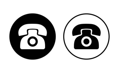 Telefon ikonu seti. telefon simgesi vektörü.