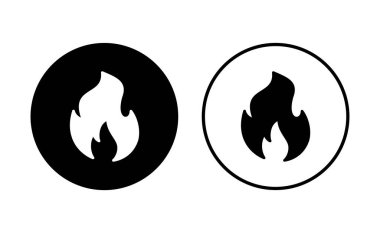 İkon ateşlendi. ateş vektör simgesi