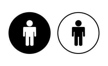 Erkek simgesi seti. Erkek ikon vektörü. insan sembolü