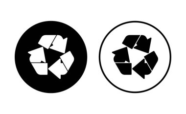 Geri dönüşüm simgesi seti. Vektör simgesi geri dönüşümü.