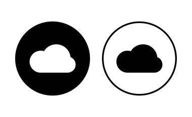 Bulut simgesi hazır. bulut vektörü simgesi