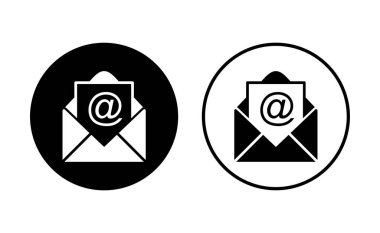 Posta simgesi seti. e- posta simgesi vektörü. E- posta simgesi. Zarf illüstrasyonu