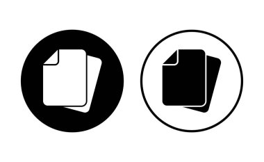 Belge simgesi ayarlandı. Kağıt ikonu. Dosya Simgesi