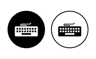 Klavye simgesi ayarlandı. Klavye vektör sembolü