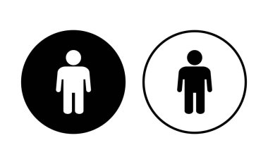 Erkek simgesi seti. Erkek ikon vektörü. insan sembolü