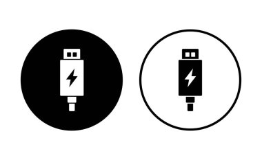 Usb simgesi ayarlandı. Flash disk simgesi vektörü