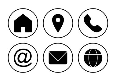 Simge vektörüyle bağlantı kurun. Ağ simgesi vektörü. kartvizit iletişim bilgileri simgesi.