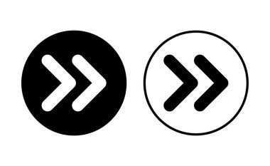 Ok simgesi ayarlandı. Ok sembolü. Web tasarımınız için ok işareti.