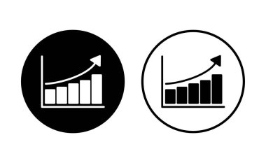 Büyüyen grafik simgesi seti. Grafik simgesi. diyagram simgesi