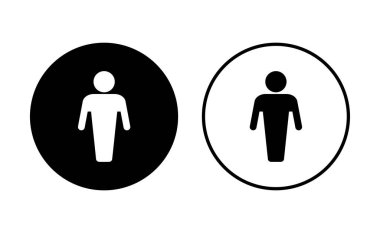 Erkek simgesi seti. Erkek ikon vektörü. insan sembolü