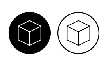 Kutu simgesi seti. kutu vektör simgesi, paket, paket