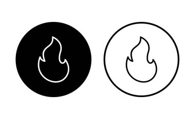 İkon ateşlendi. ateş vektör simgesi
