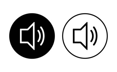 Hoparlör simgesi hazır. Hacim simgesi vektörü. Hoparlör ikon vektörü. ses sembolü