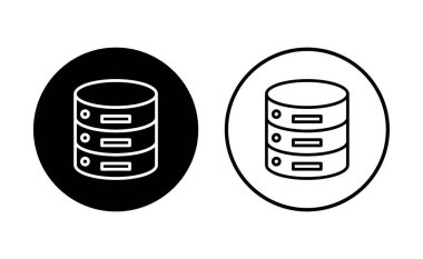 Veritabanı simgesi seti. veritabanı vektörü simgesi
