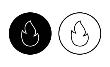 İkon ateşlendi. ateş vektör simgesi