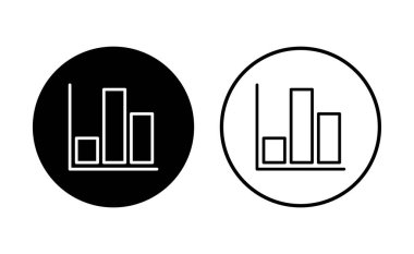 Büyüyen grafik simgesi seti. Grafik simgesi. diyagram simgesi