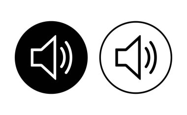 Hoparlör simgesi hazır. Hacim simgesi vektörü. Hoparlör ikon vektörü. ses sembolü