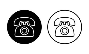 Telefon ikonu seti. telefon simgesi vektörü.