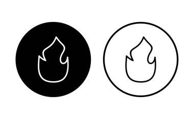 İkon ateşlendi. ateş vektör simgesi