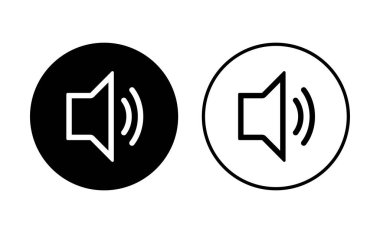 Hoparlör simgesi hazır. Hacim simgesi vektörü. Hoparlör ikon vektörü. ses sembolü