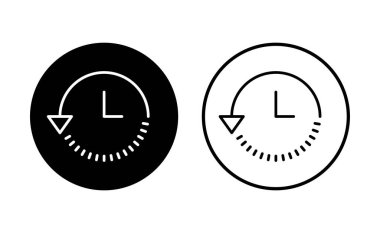 Tarih simgesi seti. son olay geçmişi