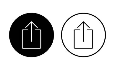 Paylaşım simgesi seti. Paylaşılan vektör simgesi