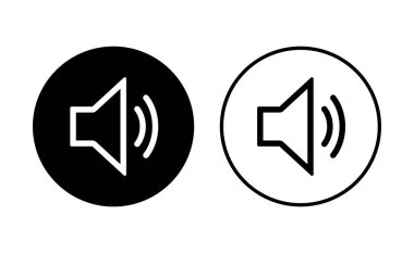 Hoparlör simgesi hazır. Hacim simgesi vektörü. Hoparlör ikon vektörü. ses sembolü