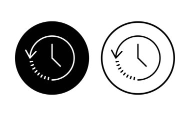 Tarih simgesi seti. son olay geçmişi