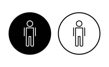 Erkek simgesi seti. Erkek ikon vektörü. insan sembolü
