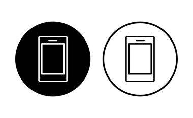 Telefon simgesi ayarlandı. Simge vektörünü ara. telefon sembolü
