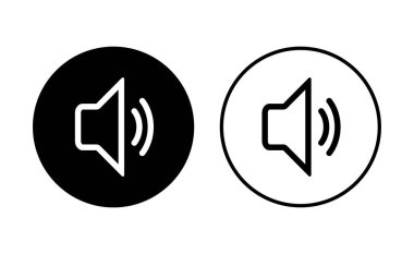 Hoparlör simgesi hazır. Hacim simgesi vektörü. Hoparlör ikon vektörü. ses sembolü