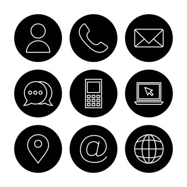 Simge vektörüyle bağlantı kurun. Ağ simgesi vektörü. kartvizit iletişim bilgileri simgesi.