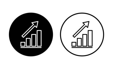 Büyüyen grafik simgesi seti. Grafik simgesi. diyagram simgesi