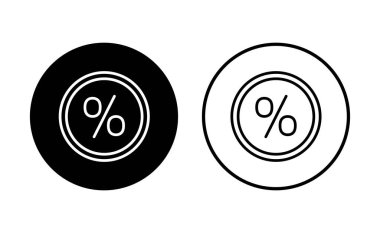 İndirim simgesi seti. İndirim etiketi simgesi. 