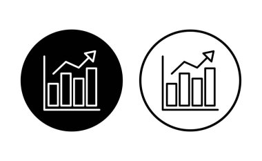 Büyüyen grafik simgesi seti. Grafik simgesi. diyagram simgesi