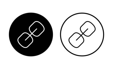 Bağlantı simgesi ayarlandı. Hiper bağlantı zinciri sembolü.