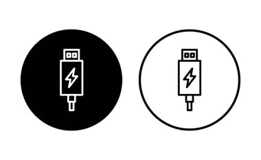 Usb simgesi ayarlandı. Flash disk simgesi vektörü