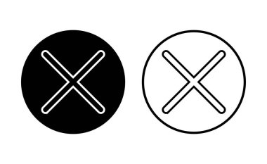 Simgeyi kapat. Simge vektörünü sil. çapraz işaret