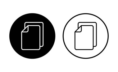 Belge simgesi ayarlandı. Kağıt ikonu. Dosya Simgesi