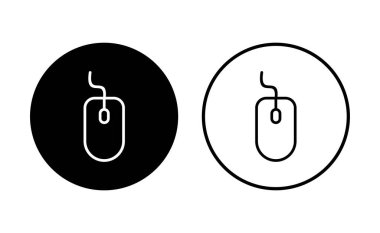 Fare simgesi seti. Simge vektörüne tıklayın. işaretleyici simgesi vektörü.