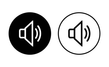 Hoparlör simgesi hazır. Hacim simgesi vektörü. Hoparlör ikon vektörü. ses sembolü