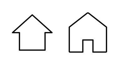 Ev simgesi seti. Ev simgesi vektörü