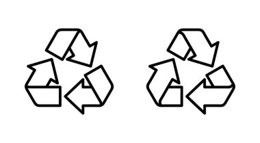 Geri dönüşüm simgesi seti. Vektör simgesi geri dönüşümü.