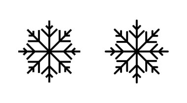 Kar ikonu hazır. kar Tanesi simgesi vektörü