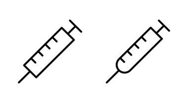 Şırınga ikonu hazır. enjeksiyon simgesi vektörü.