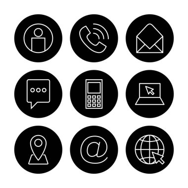 Simge vektörüyle bağlantı kurun. Ağ simgesi vektörü. kartvizit iletişim bilgileri simgesi.